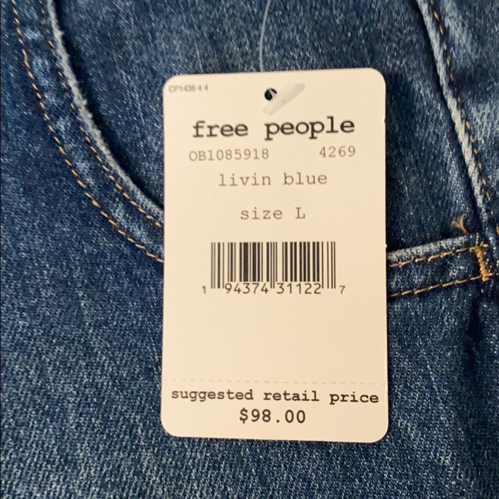 Free People Livin Blue See You Sometime Shorts - Picture 11 of 14